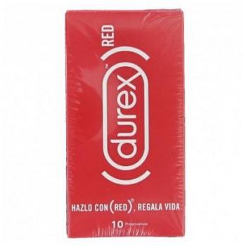 Durex Preservativos Red Ultrafinos Extra Lubricados 10 Unidades