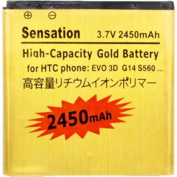2450mAh Batería GOLD de Alta Capacidad para HTC EVO 3D / G14