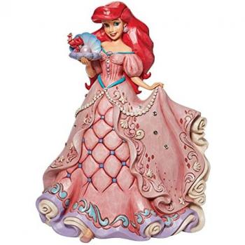 Figura Decorativa Enesco Disney La Sirenita Ariel Premium, figura decorativa de resina, diseño detallado y pintado a mano, parte de la colección Disney Traditions