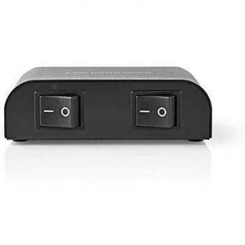 NEDIS Caja de Control del Altavoz Caja de Control de Altavoces | 2 vías | Abrazadera de Tornillo | Negra Negro 50 m