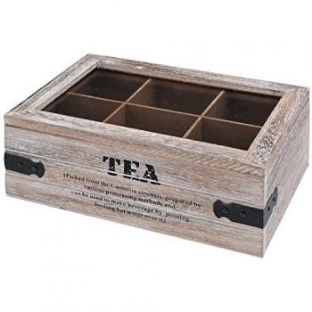 Stoere Houten Theedoos Tea