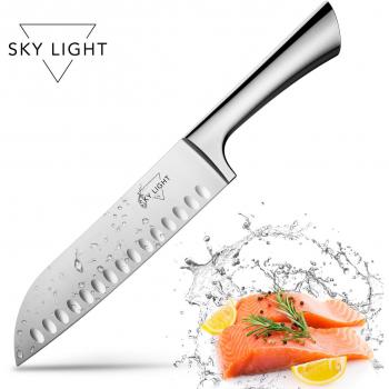 Cuchillo de cocina 7 pulgadas Santoku Cuchillo japones asiáticos Cuchillo Sushi Cuchillo