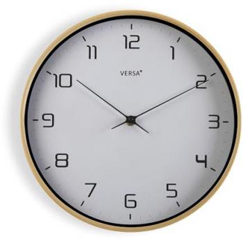 Reloj de Pared Redondo Versa Blanco 30,5 cm Cuarzo Poliuretano