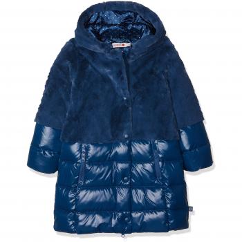 boboli Technical Fabric Parka For Girl, Abrigo para Niñas, Azul