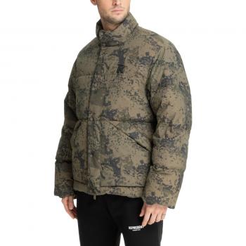 Represent Abstract Multicolour Down Jacket, Green male, Size: S