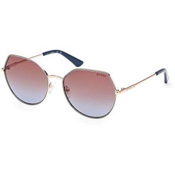 Guess Golden Shine Brown Gradient Sunglasses - Yellow Female, Size: 58 MM, Model: GU7867 28F, Temple Length: 140 mm