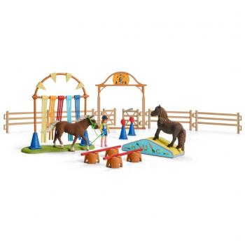 Playset de granja Schleich Farm World con figuras detalladas, accesorios de juego, entorno rural y materiales no tóxicos