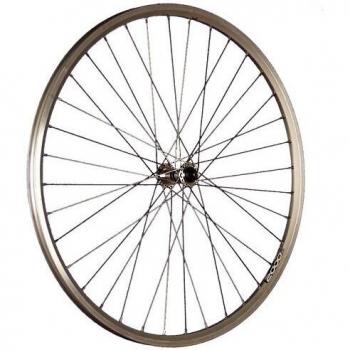 Rueda delantera de bicicleta de 28 pulgadas Ryde ZAC2000 doble pared color plata