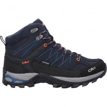 Bota trekking hombre CMP Rigel Mid Waterproof azul marino naranja - 43