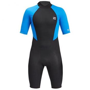Billabong Traje De Neopreno De Manga Corta Con Cremallera En La Espalda 22 Intruder - 2/2mm - Traje de Surf de Primavera - Hombre - L - Azul