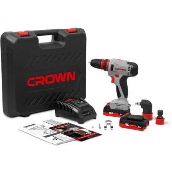 Taladro/Atornillador sin cable 12V / 2,0Ah / 0,8-10mm / 0-380 0-1250 RPM/Max torque blando/duro: 19/30Nm / 1h / 18+1/2 baterías/Maletín/cabezal intercambiable