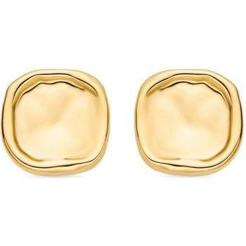Pendientes de Aleación de Metal con Baño de Oro Inspirados en África Gold