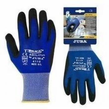 Juba - Guante nylon spandex palma nitrilo t-touch talla 8