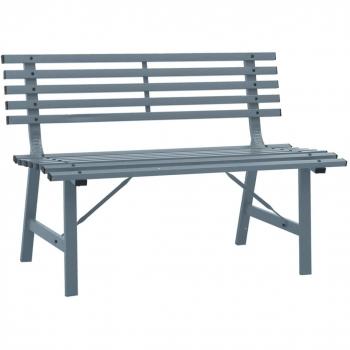 110 cm Steel Grey Garden Bench