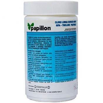 PAPILLON 8324030 Cloro Lento Mantenimiento 90% Pastillas 20 Gramos