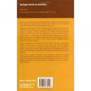 Extreme Value Statistical Modeling: An Introduction by Coles and Stuart