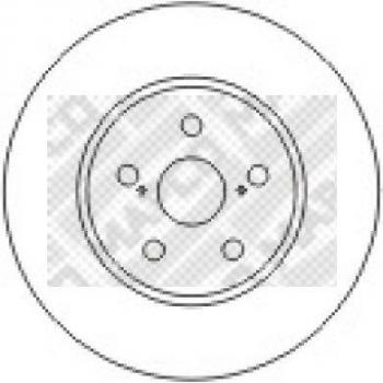 Disco de freno MAPCO 45566, tipo: disco de freno, características: fabricado en acero, diámetro: 280 mm, grosor: 22 mm, perforaciones: 5, ventilado