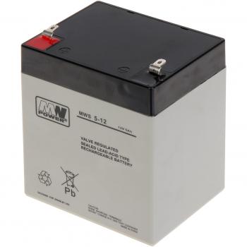 Batería AGM 12V 5Ah MWS para Equipos Diversos