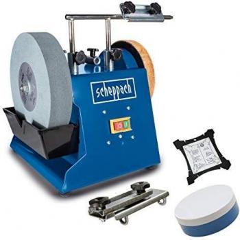 Afiladora en húmedo Tiger2500 Scheppach, 1 unidad; colores: azul, plateado y negro; 5903202901