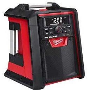 Milwaukee 4933446639 - M18rc-0 radio-cargador de obra resistente a caídas con bluetooth 18v, ver-0