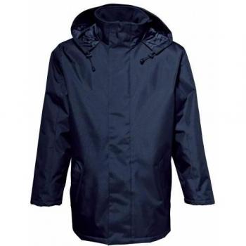 Parka lisa para hombre 2786, resistente al agua y al viento, color negro, talla XX-Large