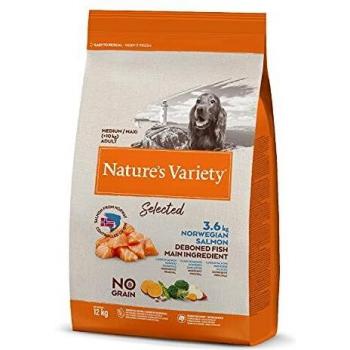 Nature's Variety Selected - Pienso para perros adultos con salmón noruego sin espinas, 12 kg