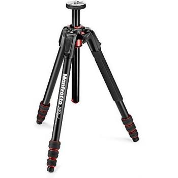 Manfrotto MT190GOA4TD - Trípode de 4 Secciones, Aluminio, Grey