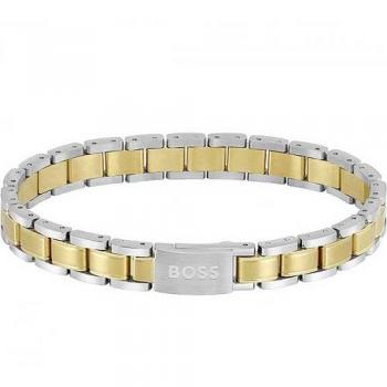 Pulsera de acero inoxidable para hombre con eslabones bicolor BOSS 1580195