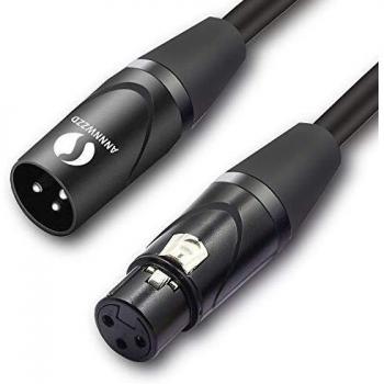 LinkinPerk Cable XLR macho a hembra para micrófono, amplificador, escritorio de mezcla o sistema de altavoces