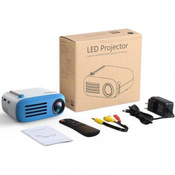 Proyector Portátil LED Exquizon YG200 Mini 3.5mm HDMI USB 320x240 Reproductor de Medios