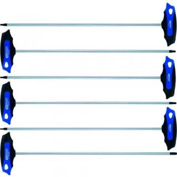Juego de llaves torx con empuñadura en t KS TOOLS, 373mm largo, 6 piezas