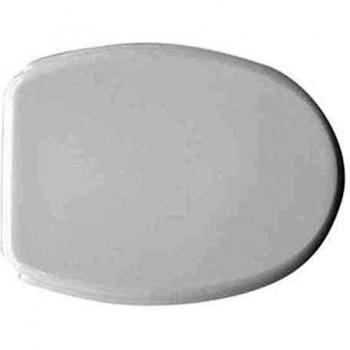 Asiento de WC Greta con tapa suave para inodoro Azzurra Novecento 45,5x36,5 cm, color blanco