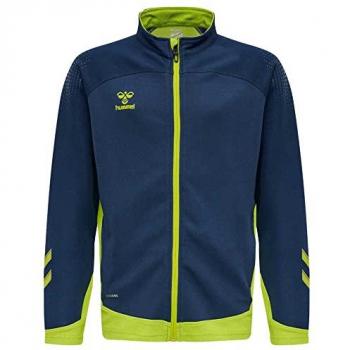 Chaqueta Hummel Lead Poly para niños, material poliéster, cierre con cremallera, diseño ligero y transpirable, ajuste cómodo