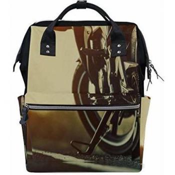 Coche Moto Debajo del cielo Bolsas de pañales de gran capacidad Mamá Mochila Múltiples funciones Bolso de lactancia Bolso de mano para niños Cuidado del bebé Viajes Mujeres diarias