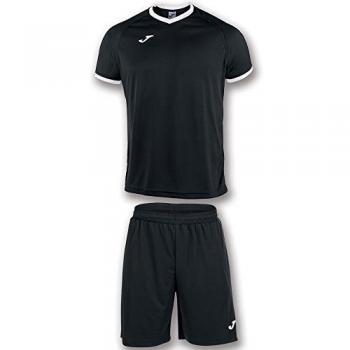 Joma Academy Set Equipacion M/Corta, Hombre, Negro/Blanco, 2XL-3XL