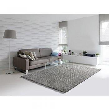 alfombra moderna Diseñador Wohnzimmer Schlafzimmer SWEET 6888 19 plata 135 x190 cm