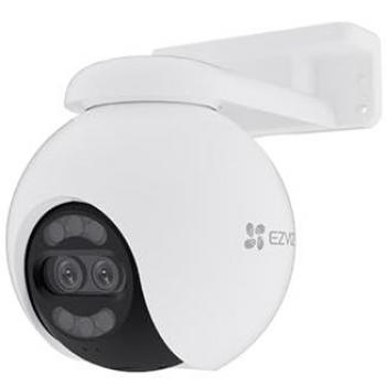 Cámara de Vigilancia Motorizada EZVIZ H80X Dual 4K - Visión Nocturna a Color, Detección Humana, Audio Bidireccional, Conexión Wi-Fi y Ethernet