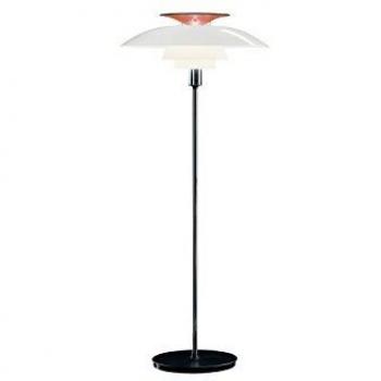 Lámpara de pie de diseño Louis Poulsen PH 80 - Acrílico blanco, alta brillantez, E27