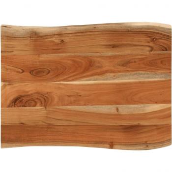 Tablero de mesa rectangular borde natural acacia 70x60x3,8 cm vidaXL