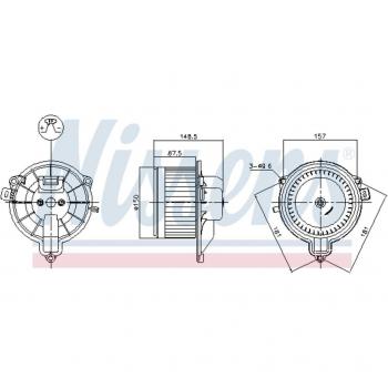 Ventilador habitáculo NISSENS NIS 87572 con características de alta eficiencia, diseño compacto, fácil instalación y compatibilidad con diversos modelos de vehículos