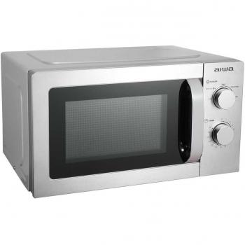Microondas Aiwa MW-200SL, 20L, 700W, Encimera, Solo Microondas, Color Plateado/Acero Inoxidable