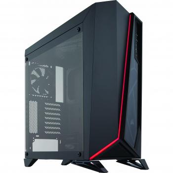 Corsair SPEC-OMEGA - Chasis de semitorre para juegos, con cristal templado, color negro