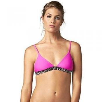 Fox - Los vapores fijo triángulo superior del bikini de las mujeres, Medium, Fuchsia