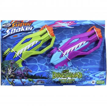 Hasbro Nerf Super Soaker Dinosquad Raptor-Surge Dual Pack