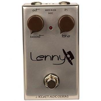 J. Rockett Lenny Color Boost Pedal - Guitar Effects Pedal, Analog Circuitry, Volume and Gain Controls, True Bypass Switching, Compact Design, Versatile Tone Shaping for Electric Guitars
