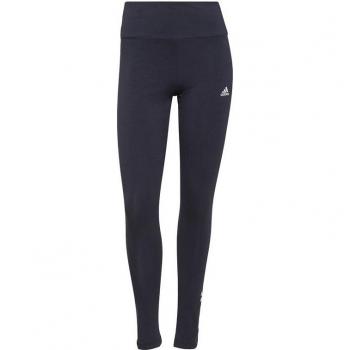 Malla larga adidas Essentials High-Waisted Logo azul marino blanco mujer - XXS