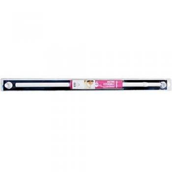 Bastón de Ducha Extensible Lateral 80-135 cm, Aluminio con Ventosas