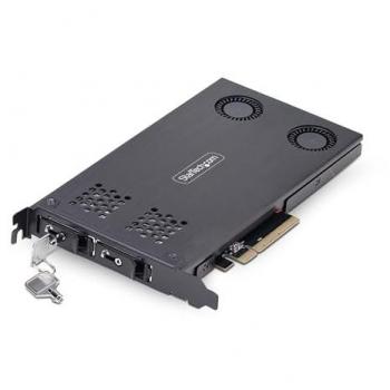 Tarjeta de Expansión PCIe x8 a Doble Bahía para SSD NVMe M.2 - Intercambio en Caliente, Instalación sin Herramientas