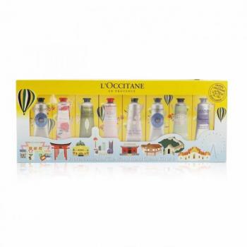 L'Occitane Provence Global Hand Cream Collection - 8x30ml (2xShea Butter + Rose, Cherry Blossom, Lavender, Peony, Almond, Verbena)