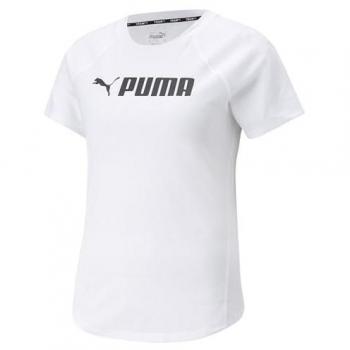 Camiseta Fit Logo Blanca para Mujer de Puma